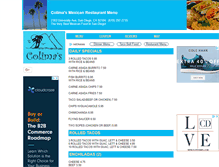 Tablet Screenshot of colimasmexican.menutoeat.com