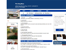 Tablet Screenshot of phokingsandiego.menutoeat.com