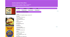 Desktop Screenshot of kouraku.menutoeat.com
