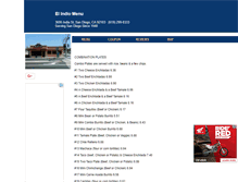 Tablet Screenshot of elindio.menutoeat.com