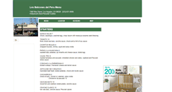 Desktop Screenshot of losbalconesdelperu.menutoeat.com