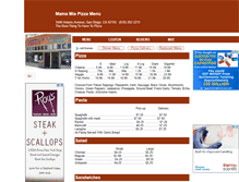 Tablet Screenshot of mamamiapizza.menutoeat.com