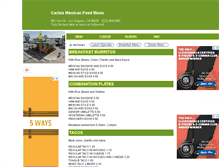 Tablet Screenshot of cactus.menutoeat.com