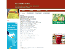 Tablet Screenshot of hoykanoodle.menutoeat.com