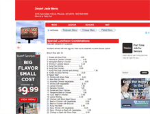 Tablet Screenshot of desertjade.menutoeat.com