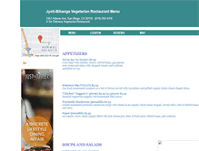 Tablet Screenshot of jyotibihanga.menutoeat.com