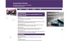 Desktop Screenshot of european.menutoeat.com