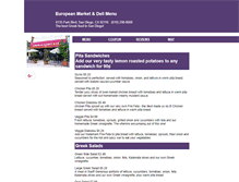 Tablet Screenshot of european.menutoeat.com