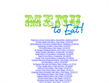 Tablet Screenshot of menutoeat.com