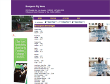 Tablet Screenshot of bourgeoispig.menutoeat.com